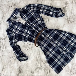 Rue21 Plaid mini Dress 3/4 sleeve
